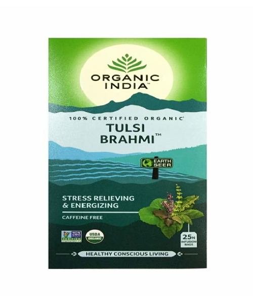 Organic India Tulsi Brahmi Tea (CERTIFIED ORGANIC)25s | MyIndia.Sg